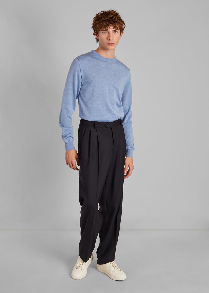 L'exception Pull Col Rond En Laine Mérinos Bleu Clair L'Exception Paris