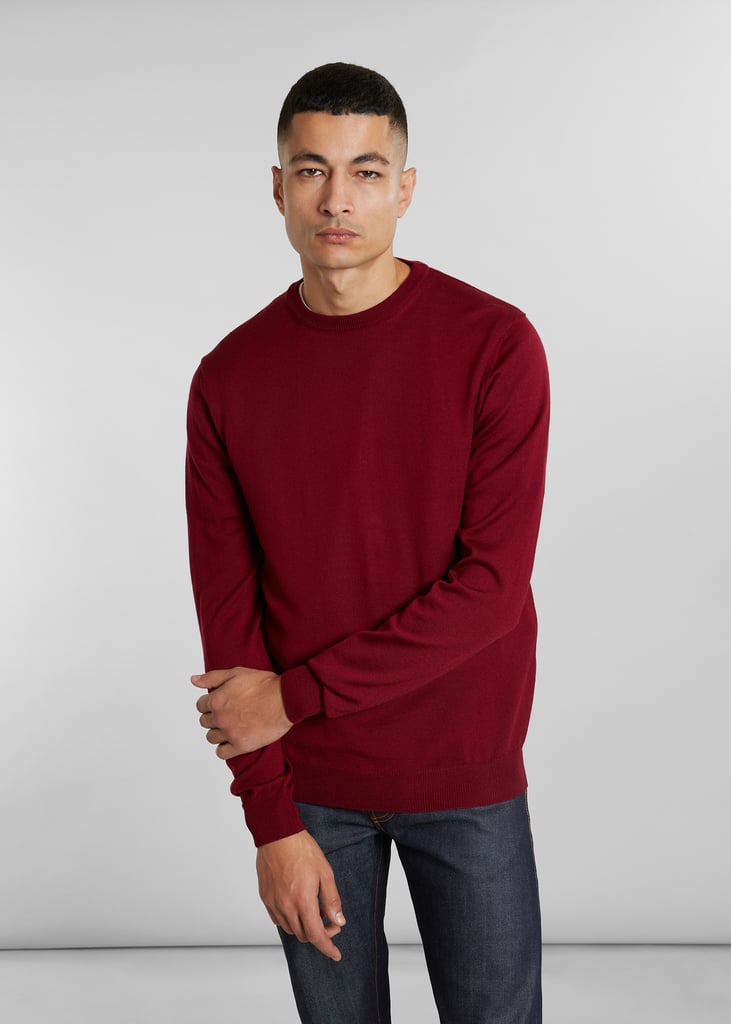 L'exception Pull Col Rond En Laine Mérinos Bordeaux L'Exception Paris