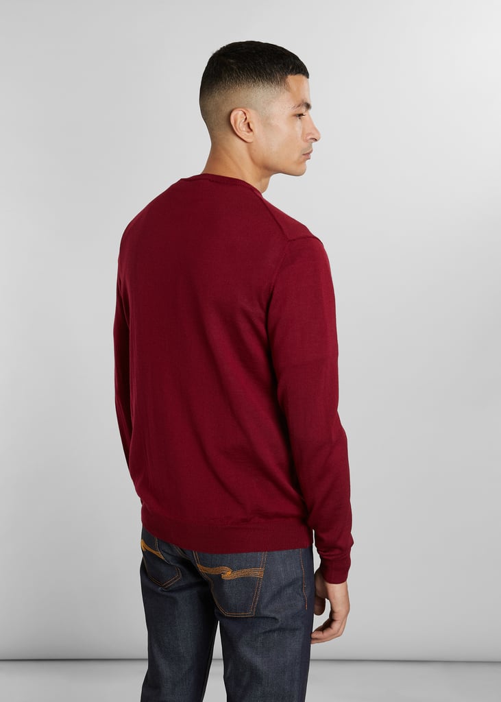 L'exception Pull Col Rond En Laine Mérinos Bordeaux L'Exception Paris
