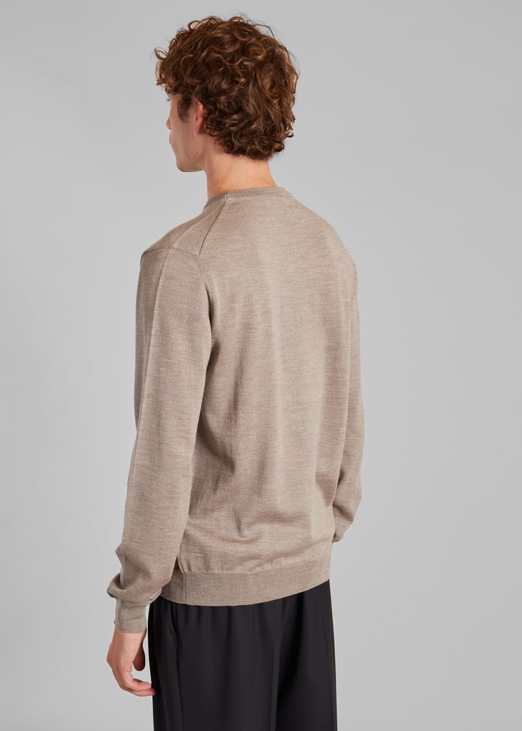 L'exception Pull Col Rond En Laine Mérinos Taupe L'Exception Paris