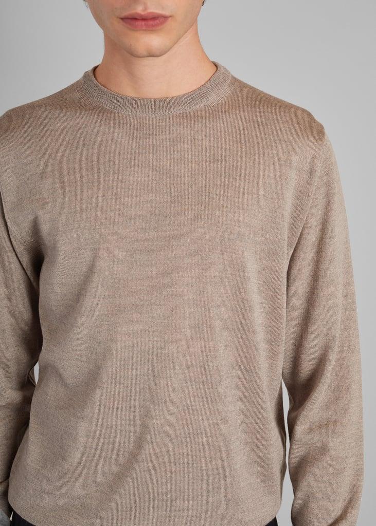 L'exception Pull Col Rond En Laine Mérinos Taupe L'Exception Paris