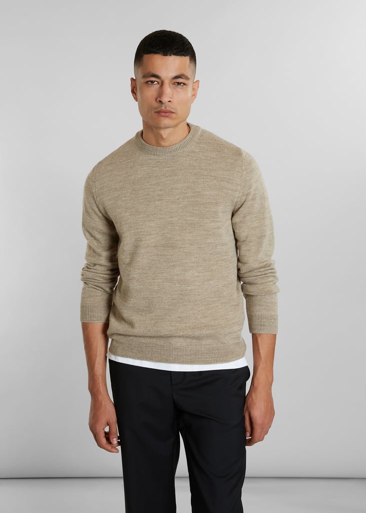 l'exception Pull col rond en laine Shetland Ecru L'Exception Paris