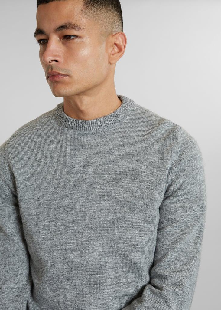 L'exception Pull Col Rond En Laine Shetland Gris L'Exception Paris