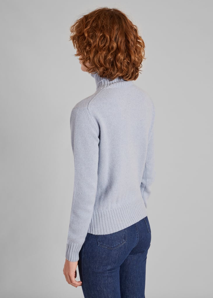 L'exception Pull Col Roulé En Cachemire Recyclé Bleu Clair L'Exception Paris