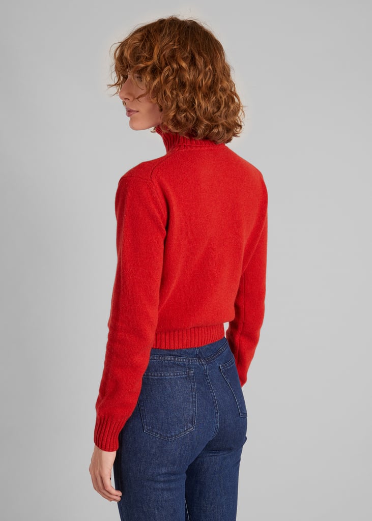 L'exception Pull Col Roulé En Cachemire Recyclé Rouge L'Exception Paris