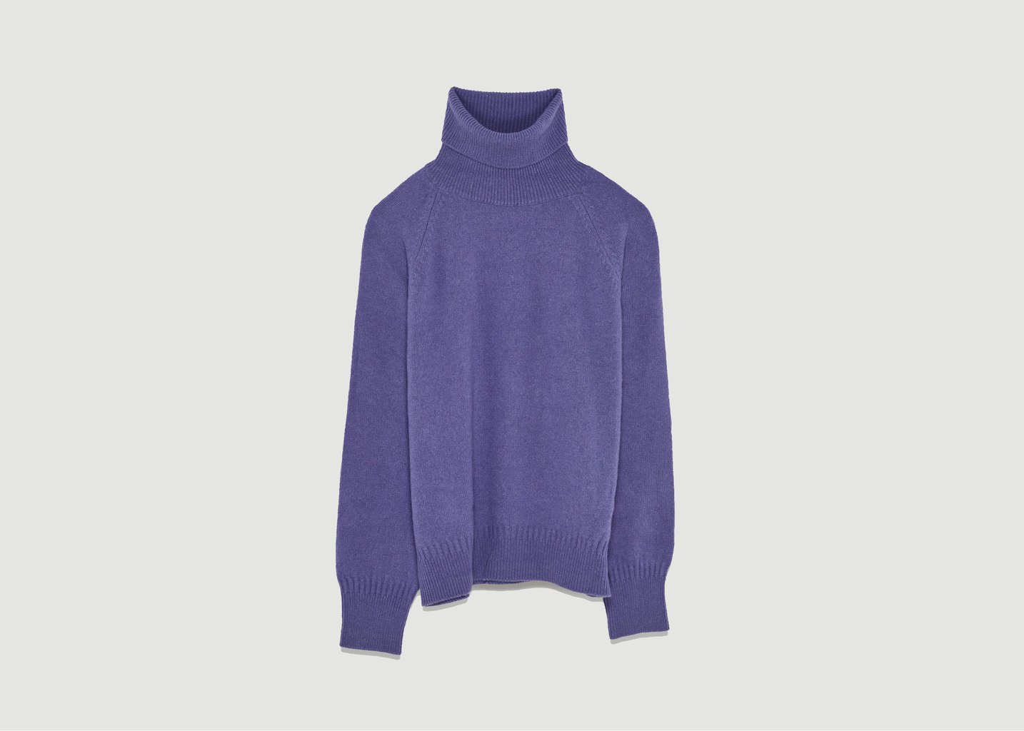 L'exception Pull Col Roulé En Cachemire Violet Tricot