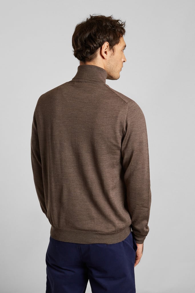 L'exception Pull Col Roulé En Laine Mérinos Brun L'Exception Paris