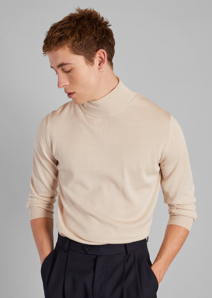 l'exception Pull col roulé en laine mérinos Crème L'Exception Paris