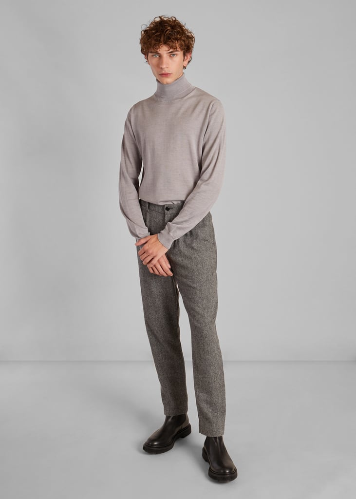 L'exception Pull Col Roulé En Laine Mérinos Gris Léger L'Exception Paris