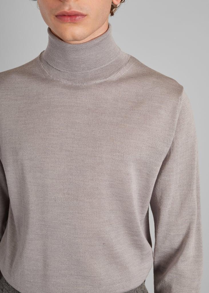 L'exception Pull Col Roulé En Laine Mérinos Gris Léger L'Exception Paris