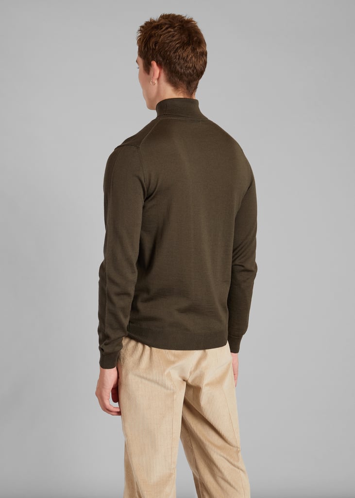 L'exception Pull Col Roulé En Laine Mérinos Khaki L'Exception Paris
