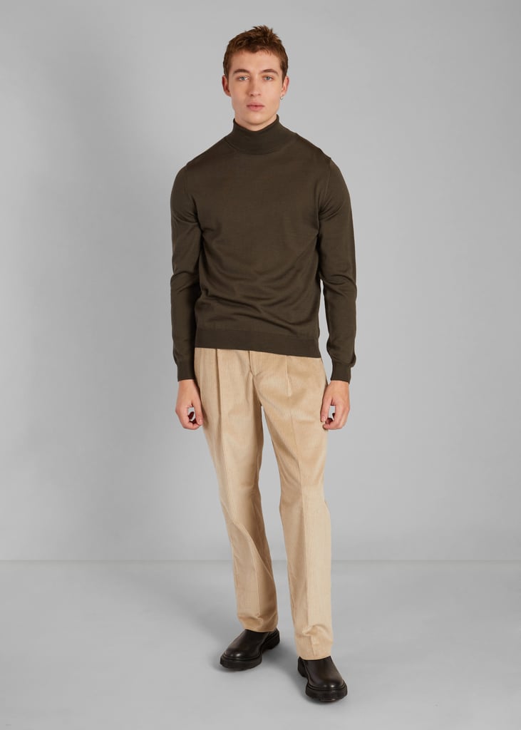 L'exception Pull Col Roulé En Laine Mérinos Khaki L'Exception Paris