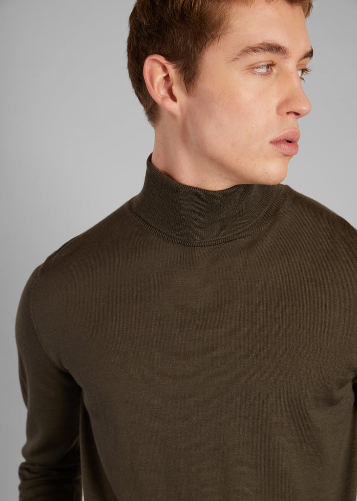 L'exception Pull Col Roulé En Laine Mérinos Khaki L'Exception Paris