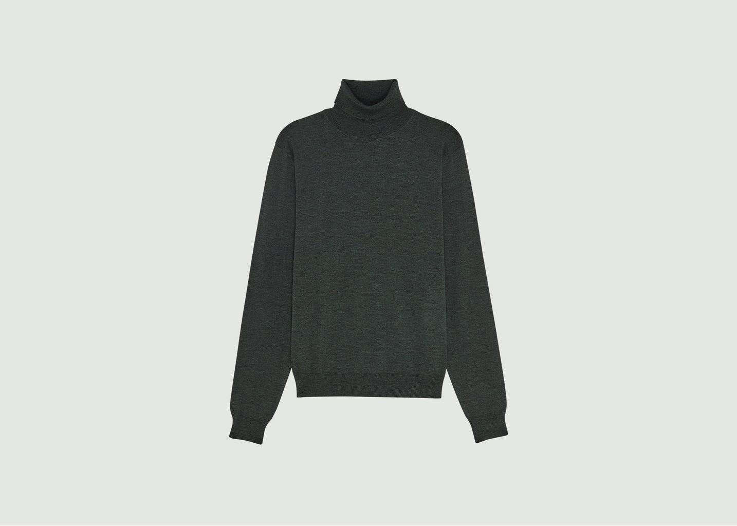 l'exception Pull col roulé en laine mérinos Khaki L'Exception Paris