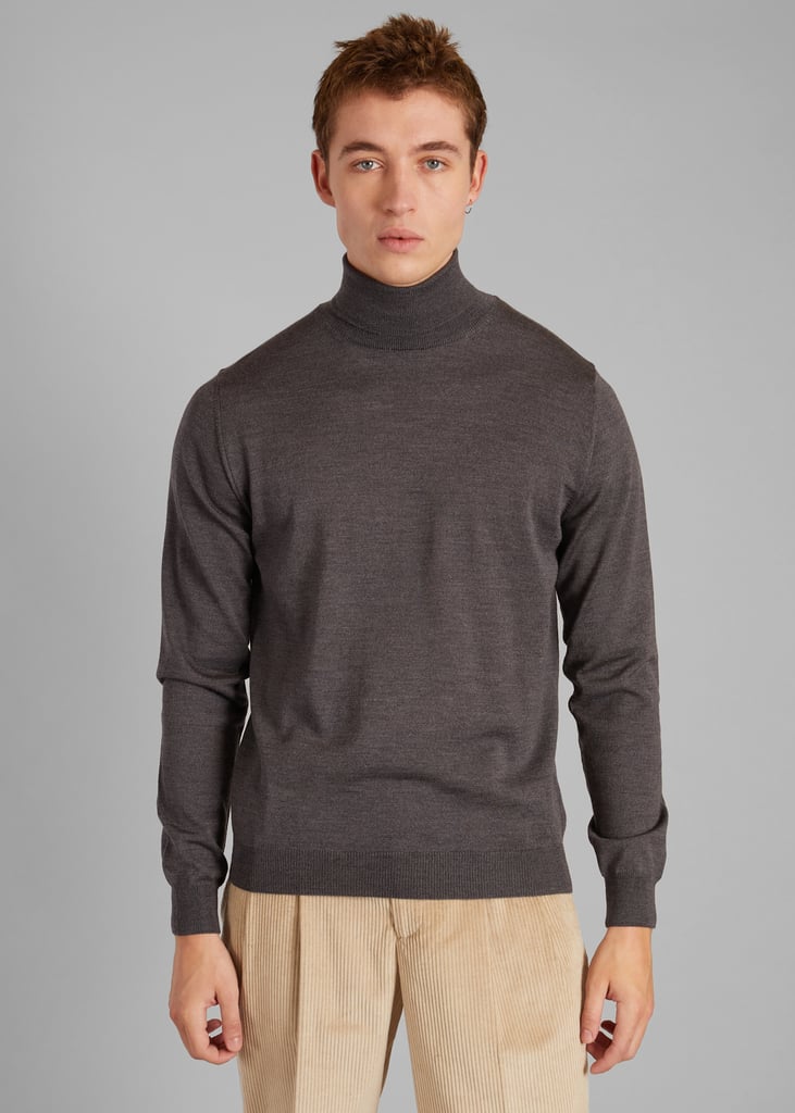 l'exception Pull Col Roulé Mérinos Anthracite L'Exception Paris