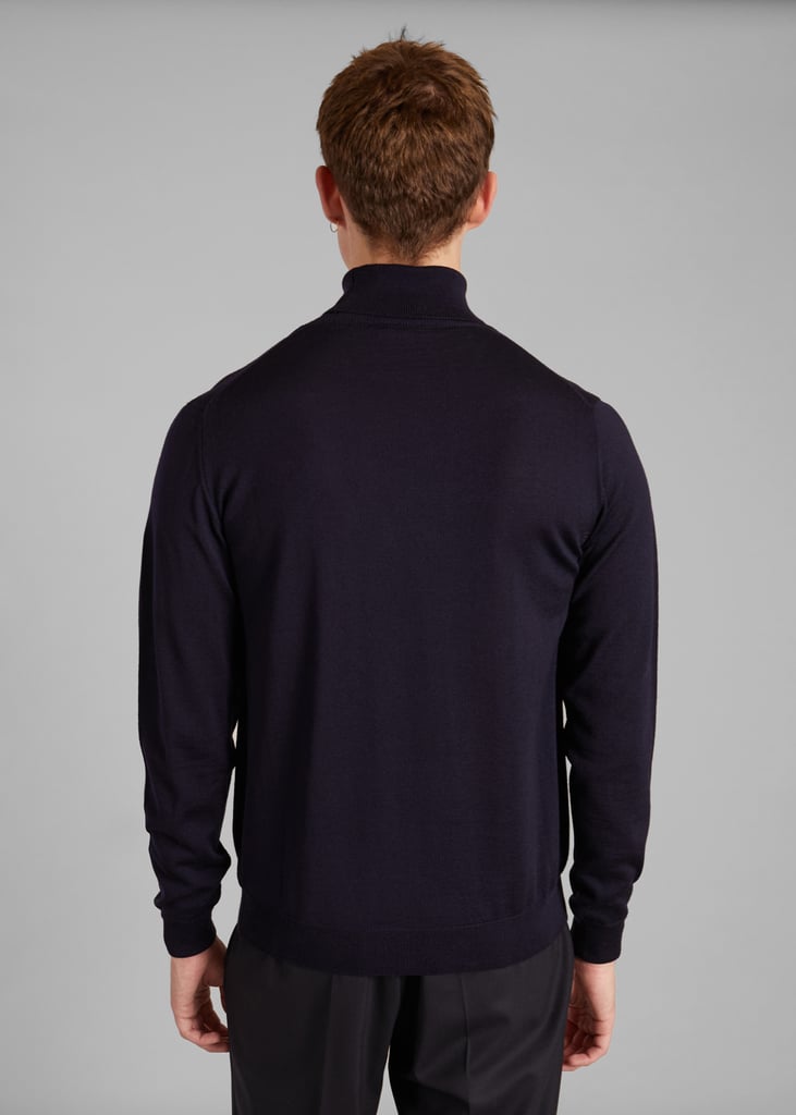 L'exception Pull Col Roulé Mérinos Bleu Marine L'Exception Paris