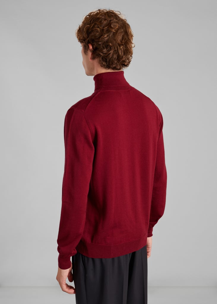 L'exception Pull Col Roulé Mérinos Bordeaux L'Exception Paris