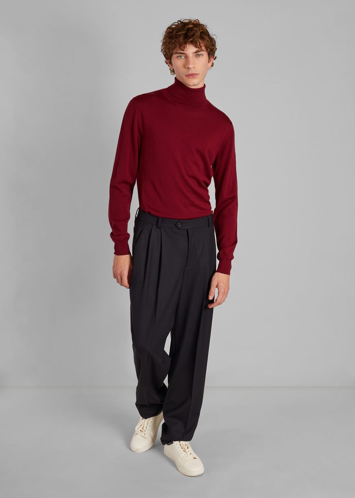L'exception Pull Col Roulé Mérinos Bordeaux L'Exception Paris