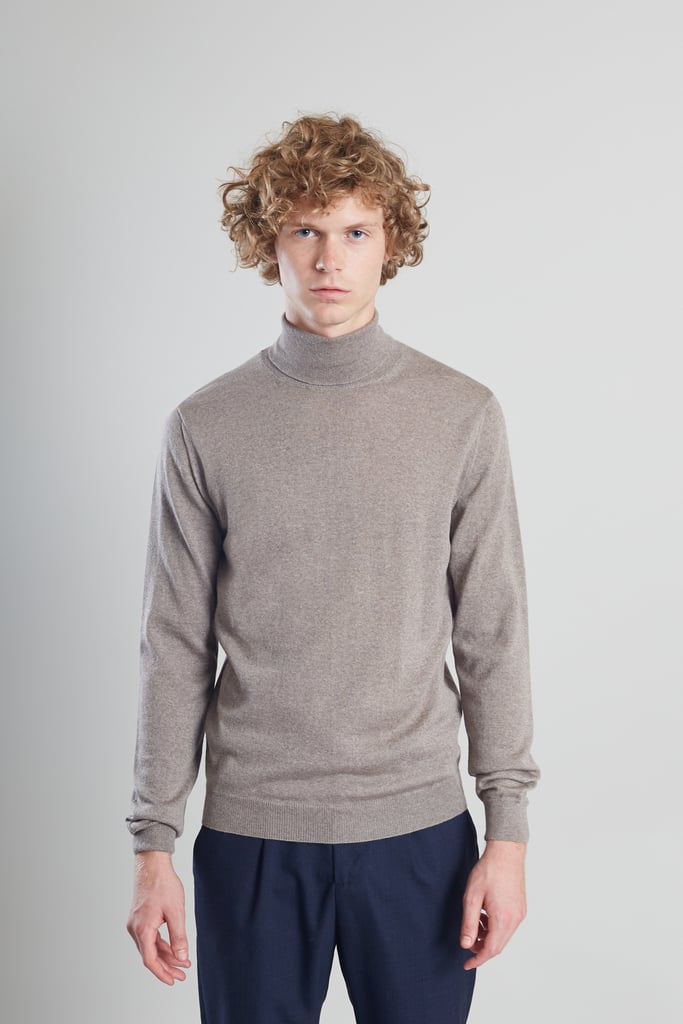 L'exception Pull Col Roulé Mérinos Taupe L'Exception Paris