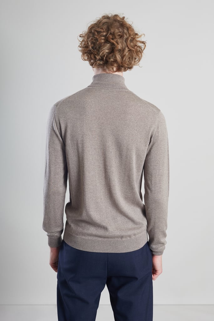 L'exception Pull Col Roulé Mérinos Taupe L'Exception Paris