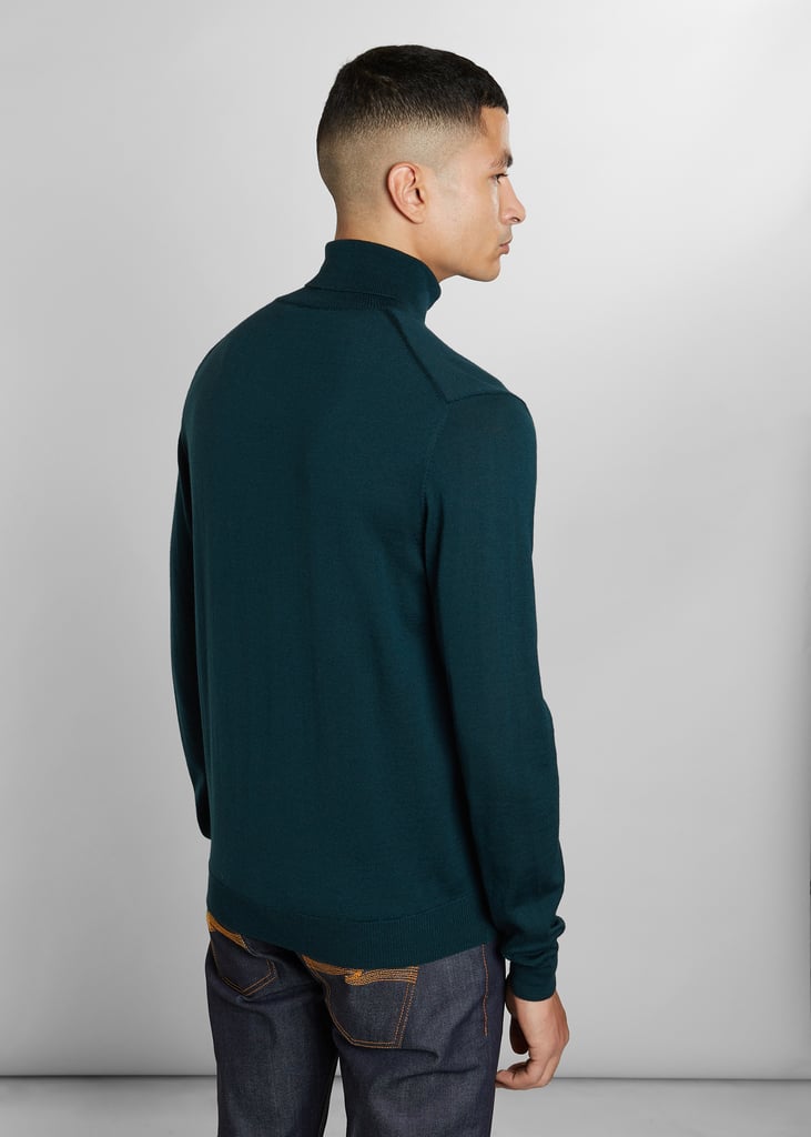 L'exception Pull Col Roulé Mérinos Vert Sapin L'Exception Paris