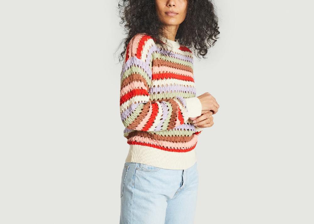L'exception Pull En Crochet Panache Multicolore La Petite Française