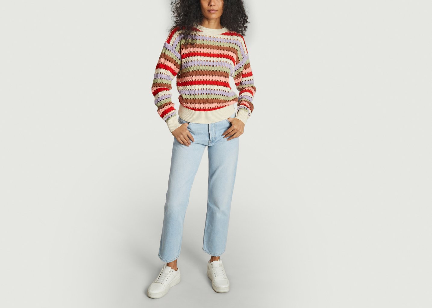 L'exception Pull En Crochet Panache Multicolore La Petite Française