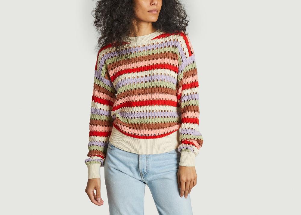 l'exception Pull en crochet Panache Multicolore La Petite Française