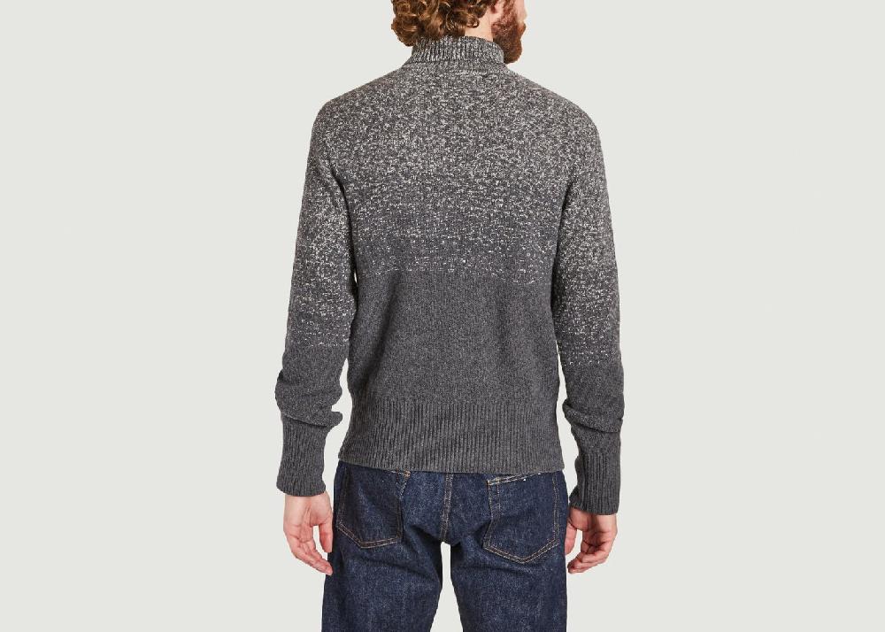 L'exception Pull En Laine Extrafine Col Roulé Talbot Gris Oliver Spencer