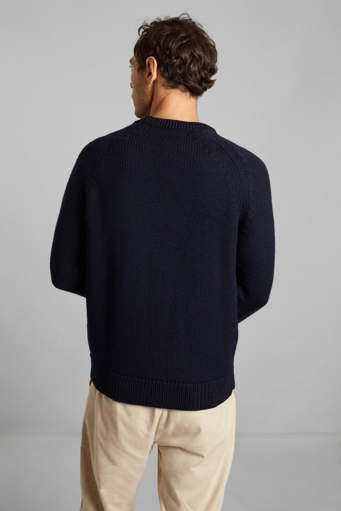 L'exception Pull En Laine Italienne Made In France Bleu Marine L'Exception Paris
