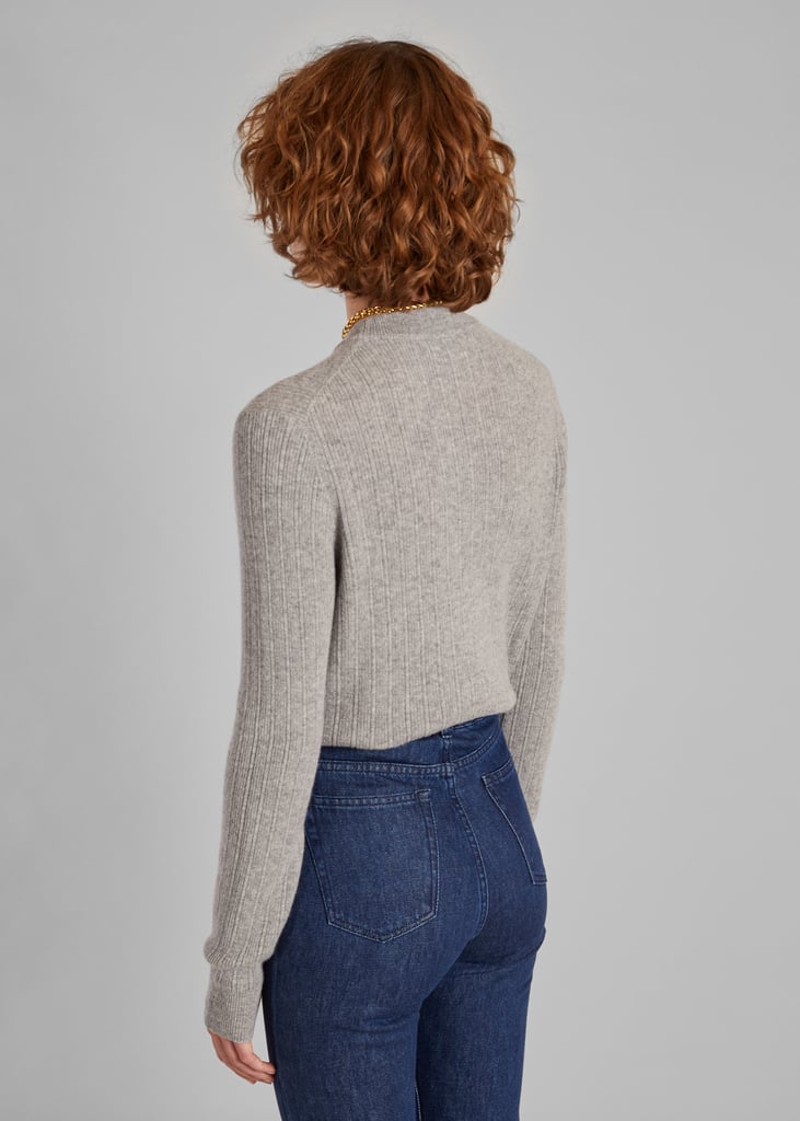 L'exception Pull En Laine Rainurée Mérinos Extrafine Gris Léger L'Exception Paris