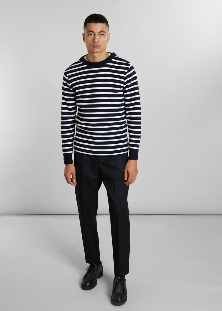 L'exception Pull Marin Collaboration 10 Ans L'Exception X Armor Lux Bleu Marine L'Exception Paris