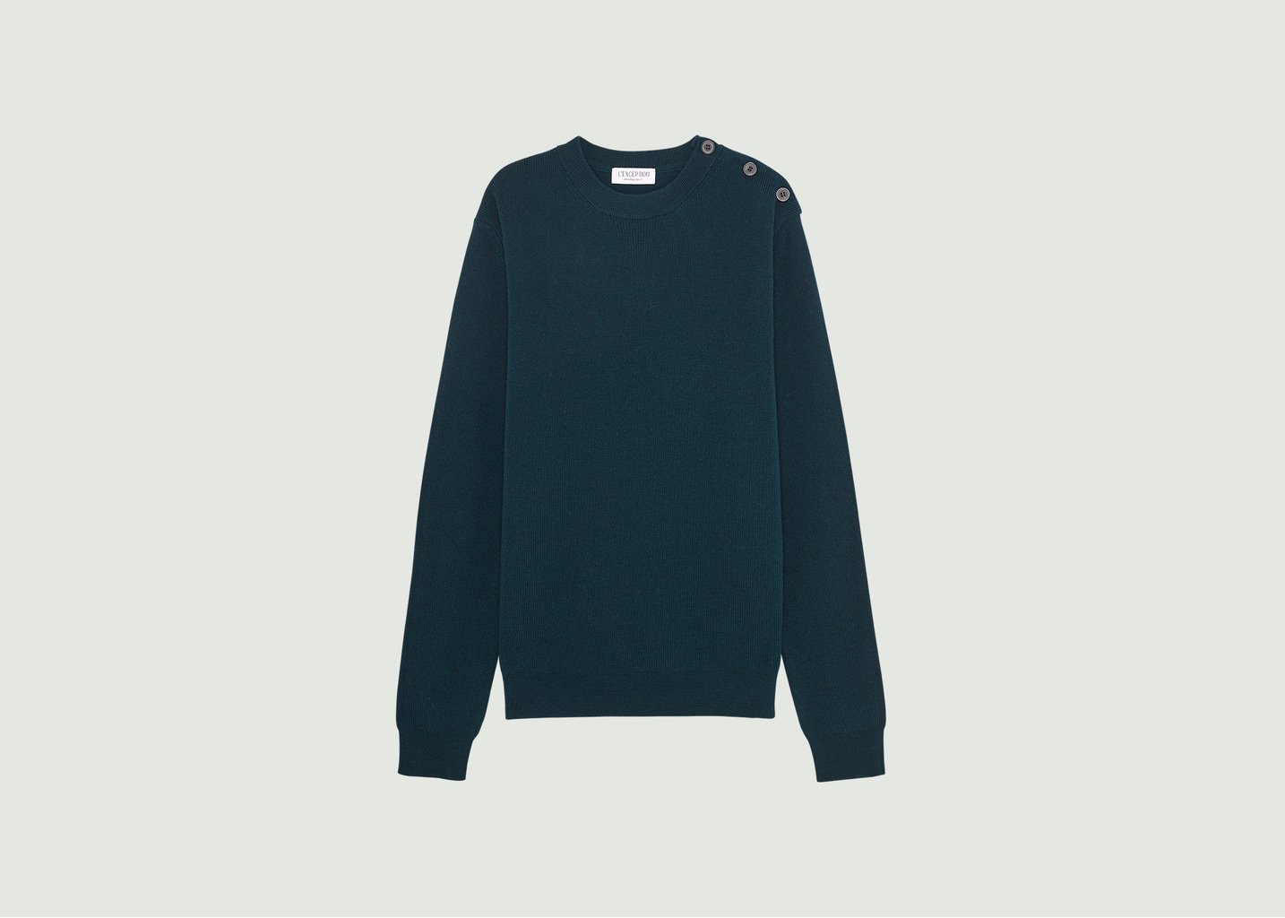 l'exception Pull marin en laine mérinos extrafine Vert Sapin L'Exception Paris