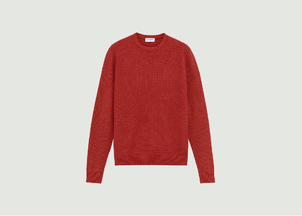 l'exception Pull Nid D'abeille Rouille L'Exception Paris