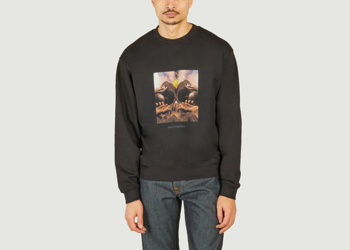 L'exception Pull Oversize Landscape Noir Daily Paper