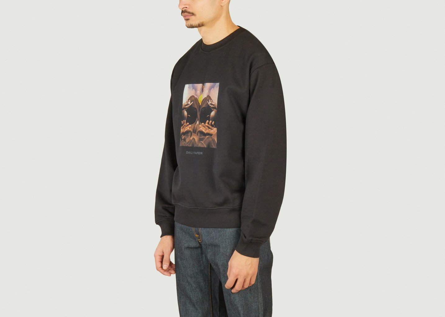 L'exception Pull Oversize Landscape Noir Daily Paper