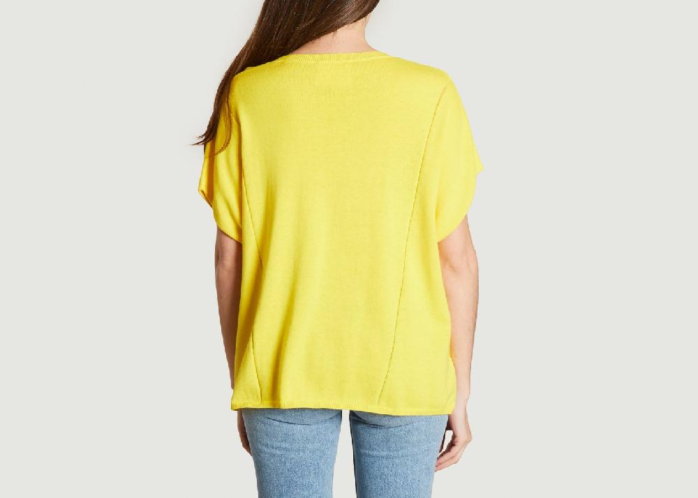 L'exception Pull Poncho Lisandre Jaune Absolut Cashmere