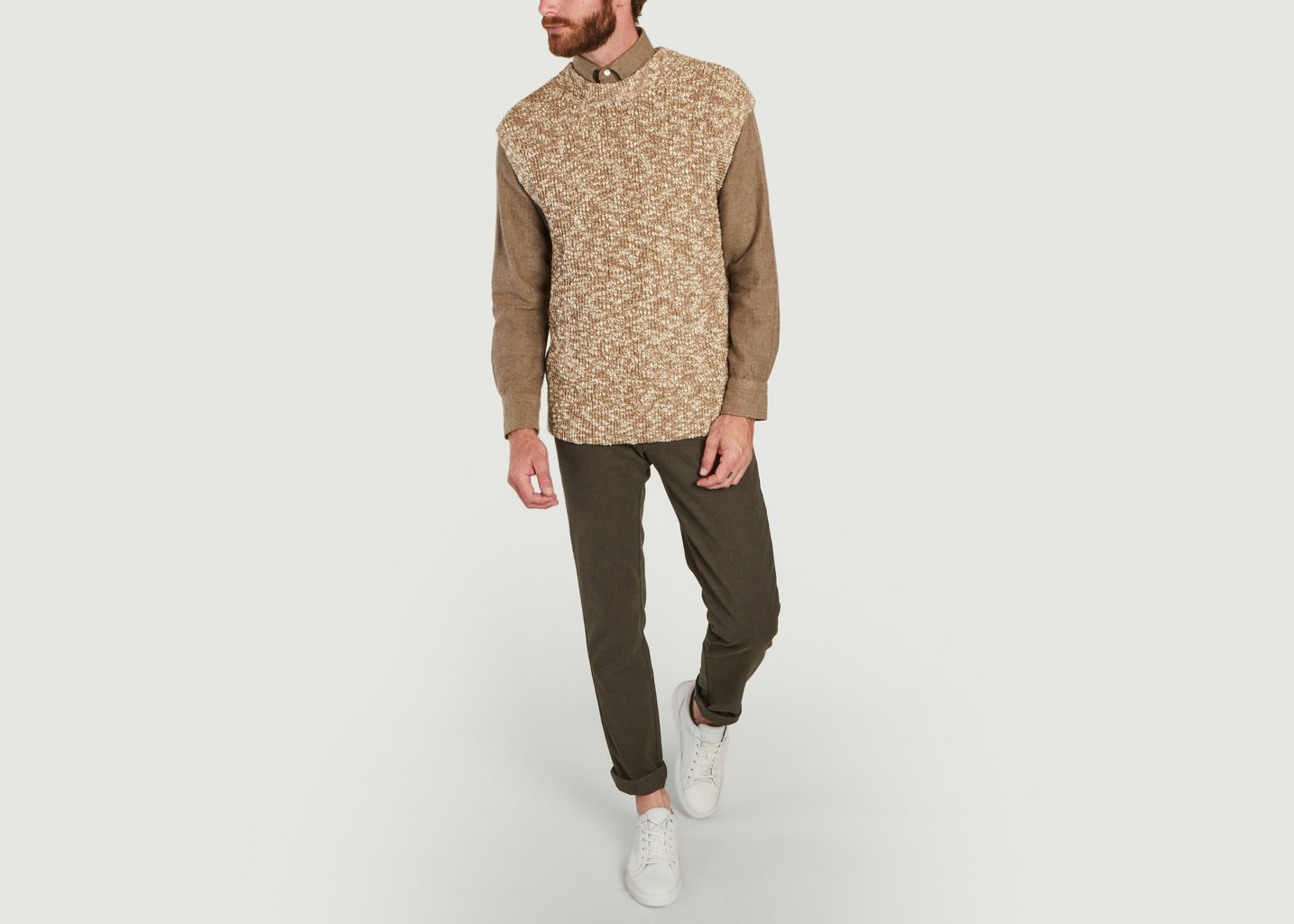 L'exception Pull Sans Manche En Coton Mouliné Jesse 6454 Cigare No Nationality 07