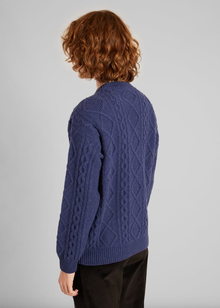 L'exception Pull Torsadé En Laine Recyclée Bleu Marine L'Exception Paris