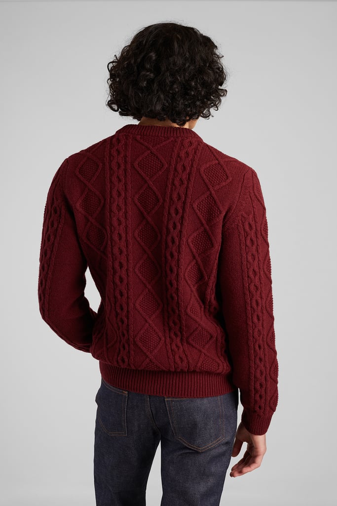 L'exception Pull Torsadé En Laine Recyclée Rouge Foncé L'Exception Paris