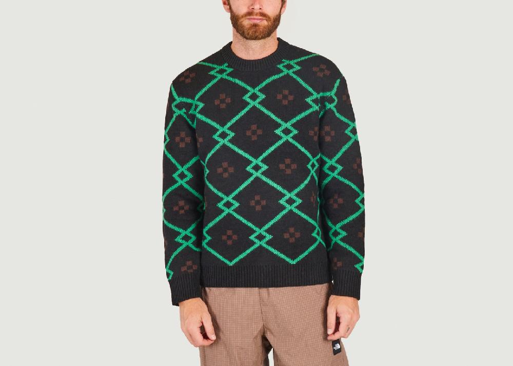 l'exception Pull tricoté Seren 11250 Vert Samsoe & Samsoe