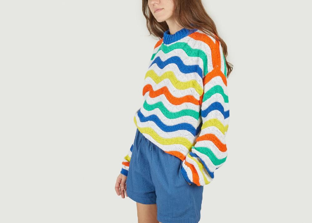 L'exception Pullover Tricoté JO Multicolore Thinking Mu
