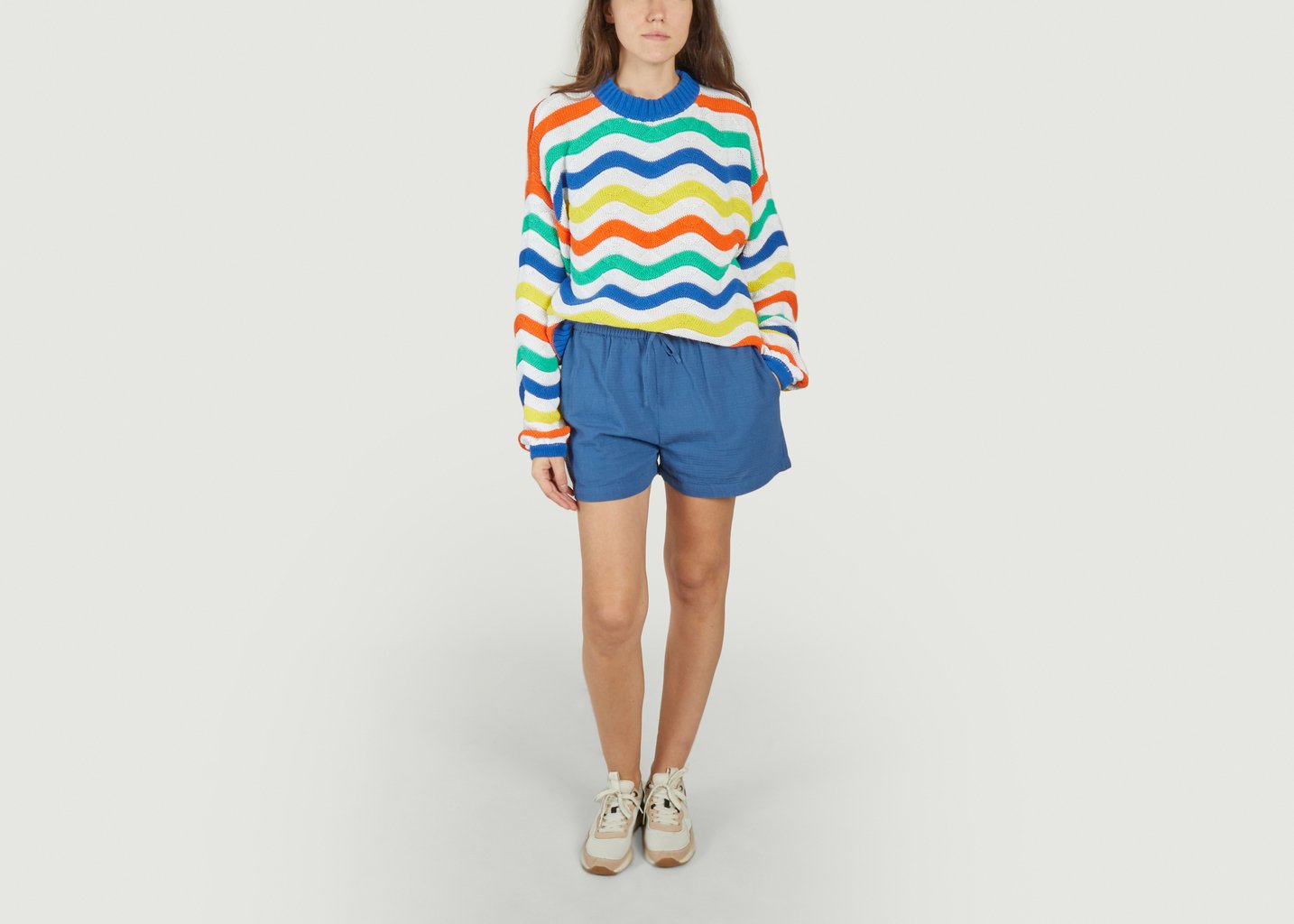 L'exception Pullover Tricoté JO Multicolore Thinking Mu