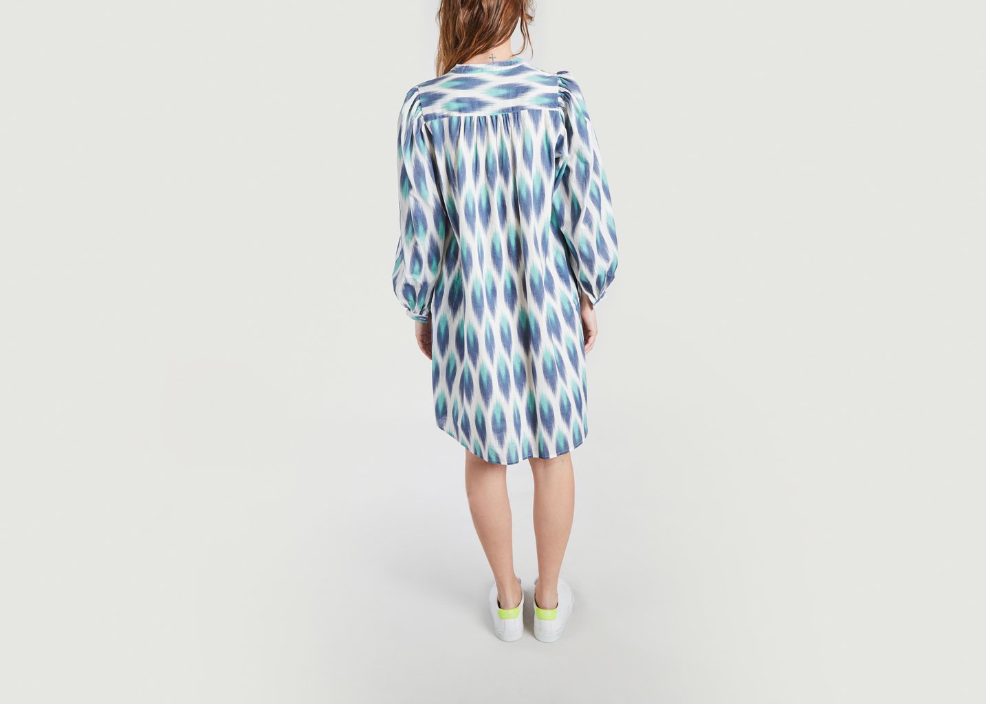 L'exception Robe Ample Imprimé Ikat Ready Bleu Hartford