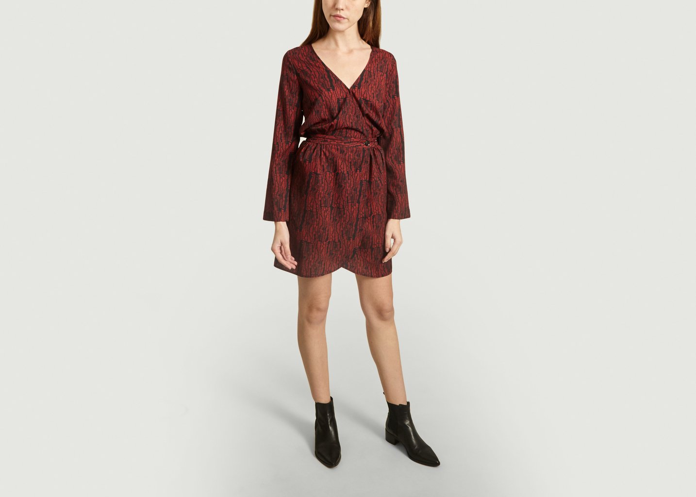 L'exception Robe Austria Imprimé Reflets Noir Heimstone