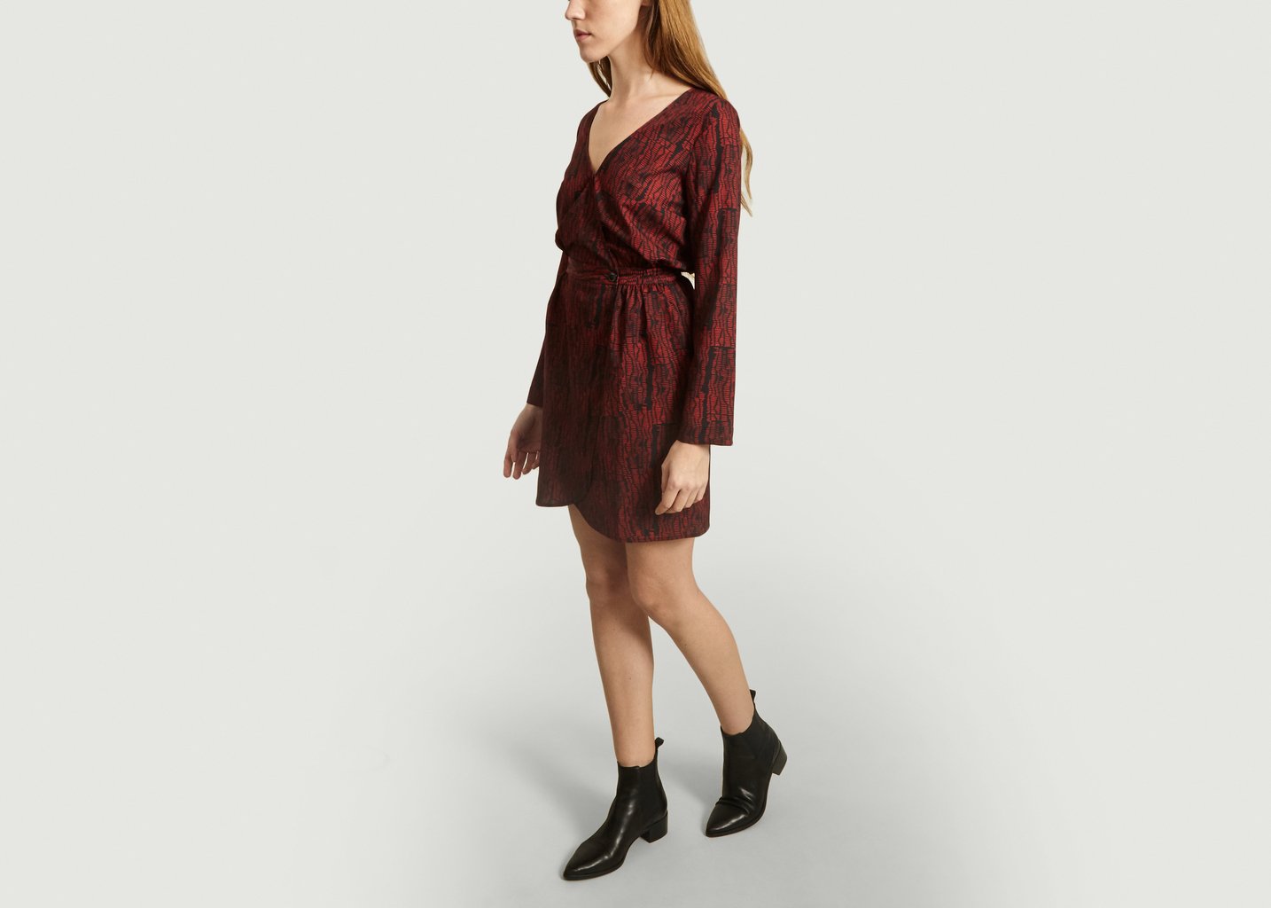 L'exception Robe Austria Imprimé Reflets Noir Heimstone