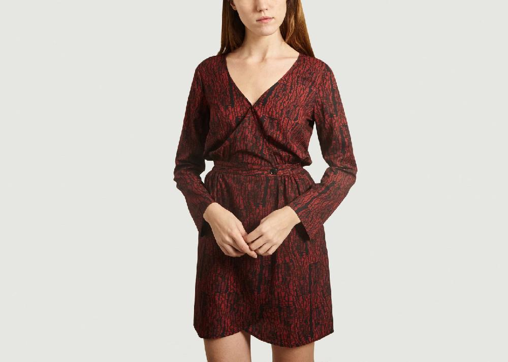 l'exception Robe Austria Imprimé Reflets Noir Heimstone