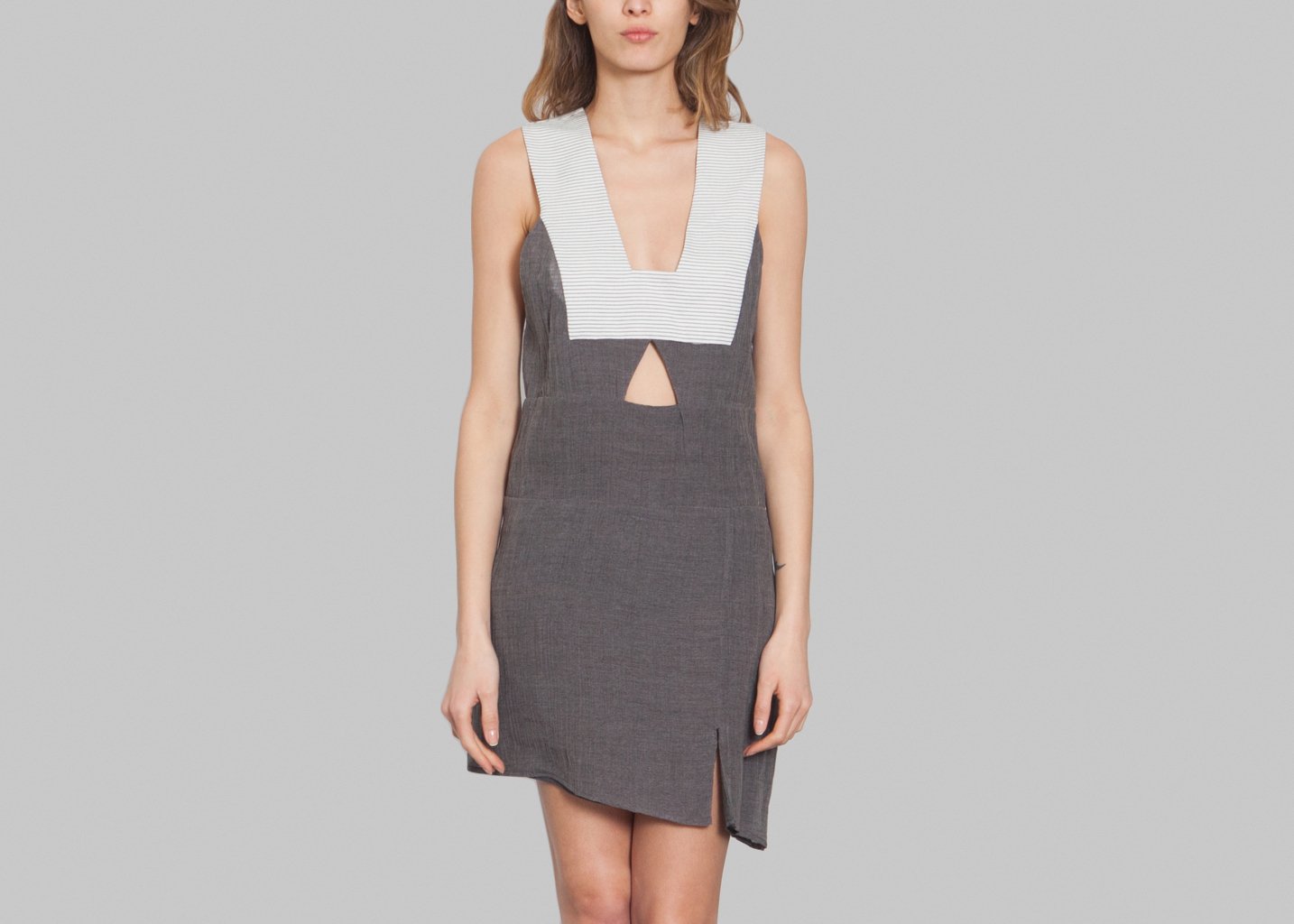 l'exception Robe Camille Anthracite Margaux Lonnberg