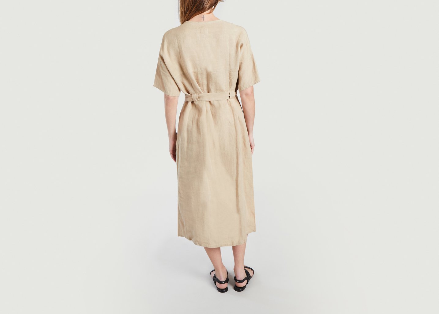 L'exception Robe Ceinturée En Lin India Sable People Tree