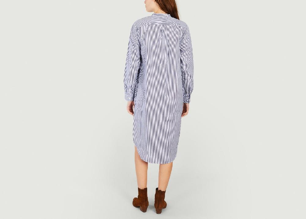 L'exception Robe Chemise Ceinturé Bleu Polo Ralph Lauren